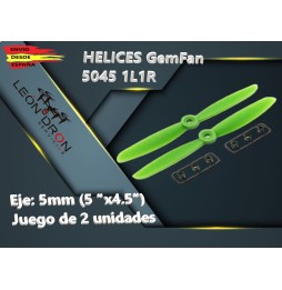 HÉLICES GEMFAN 5045  1L-1R