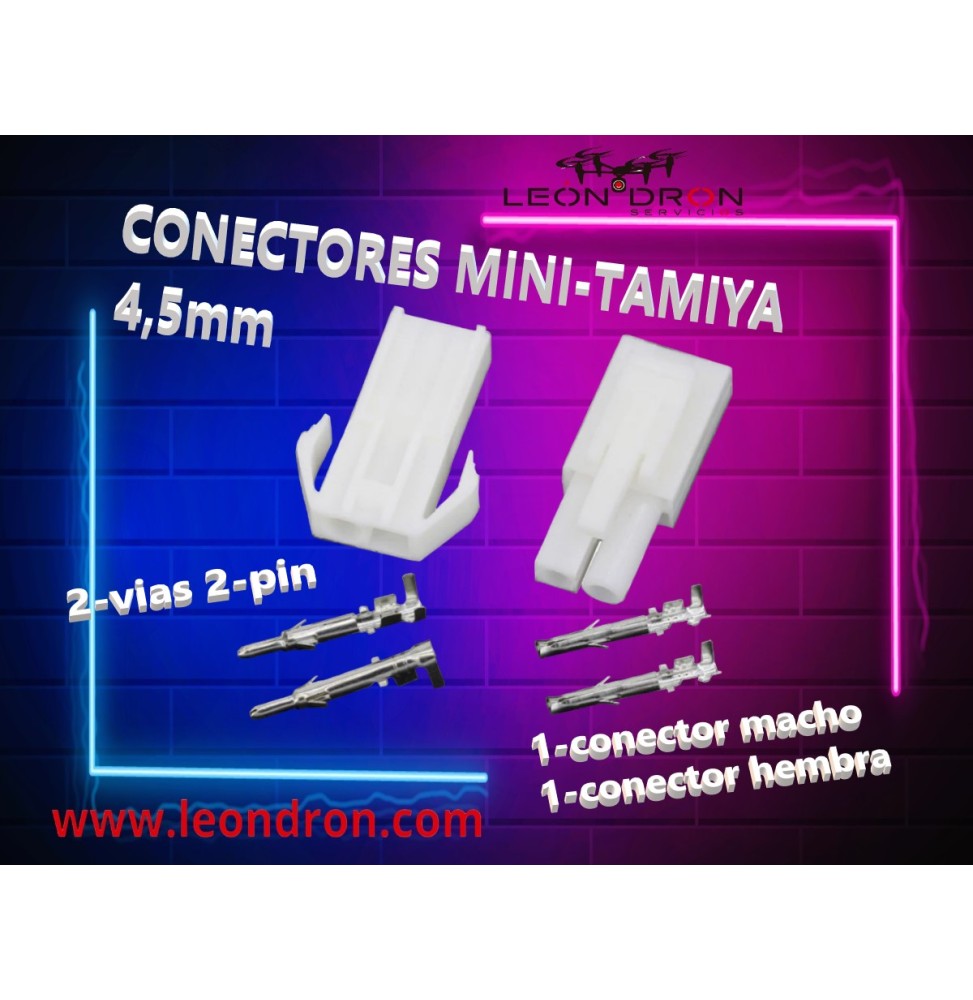 CONECTOR  MINI-TAMIYA 4,5mm