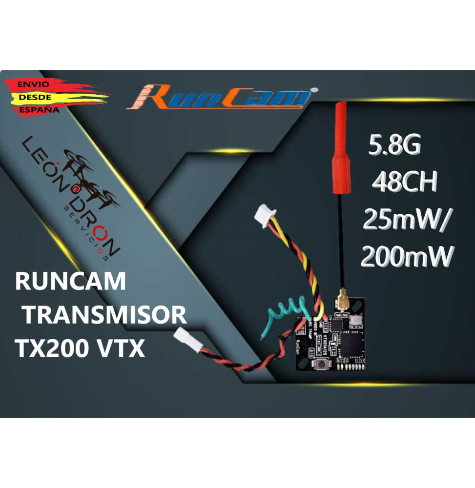 RUNCAM TRANSMISOR TX200 VTX