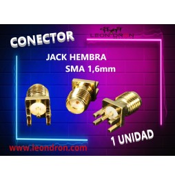 CONECTOR JACK HEMBRA SMA 1,6mm