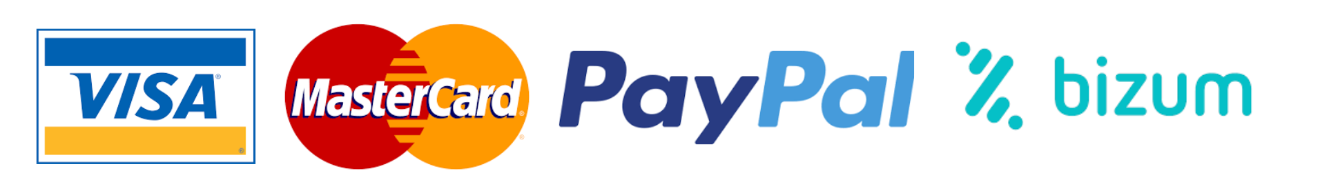 Logos Visa Mastercard Paypal